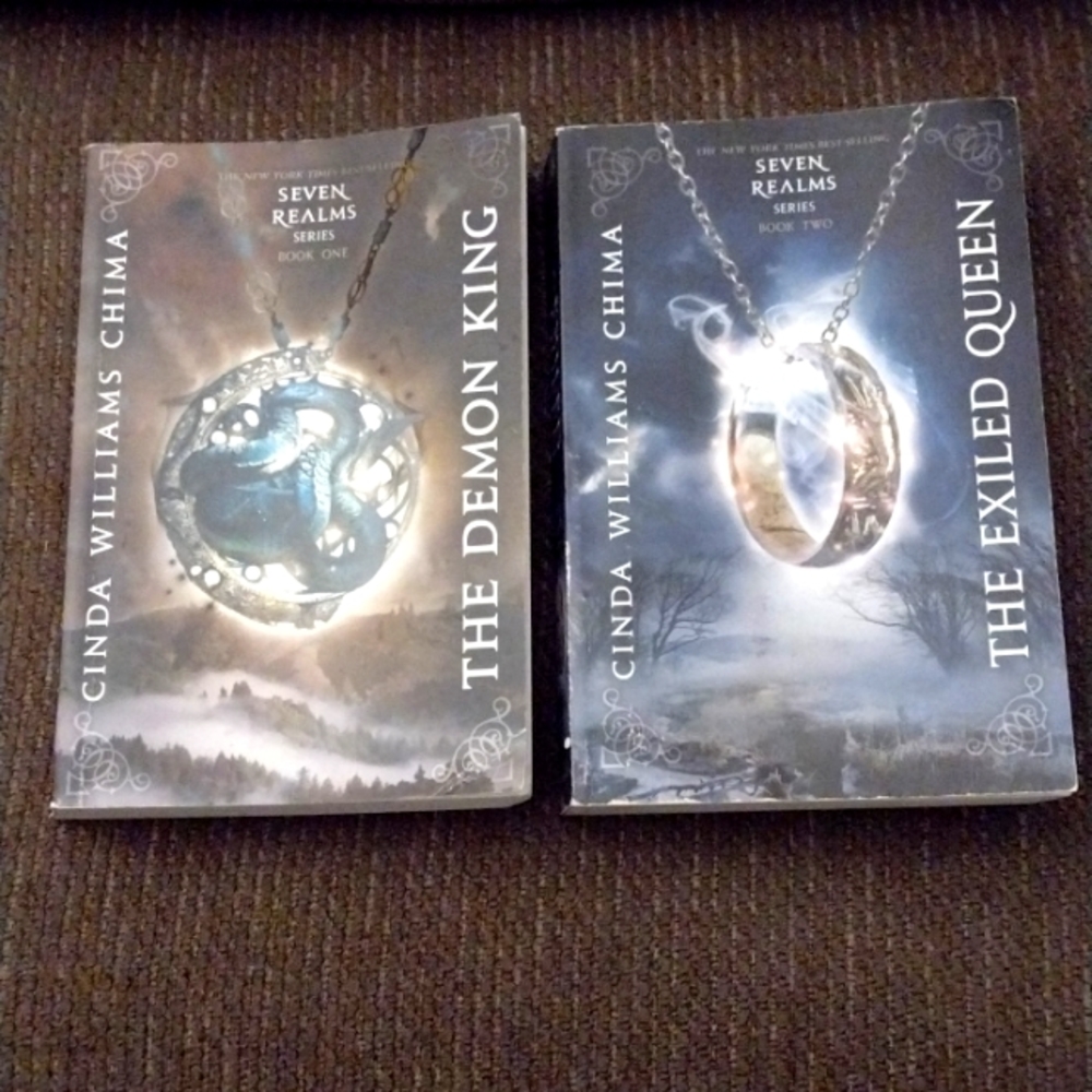 Seven Realms Book 1 & 2 The Demon King, The Exiled Queen Paperback  1st Editions